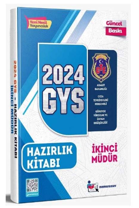 Memur Sınav 2024 GYS Ceza Tevkifevleri İkinci Müdür Konu Anlatımlı Hazırlık Kitabı Görevde Yükselme Memur Sınav