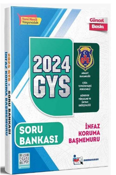 Memur Sınav 2024 GYS Ceza Tevkifevleri İnfaz Koruma Başmemuru Soru Bankası Görevde Yükselme