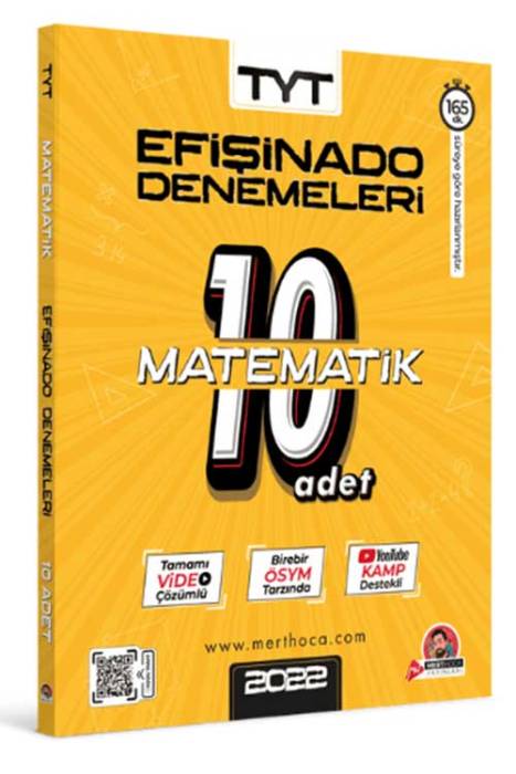 Mert Hoca 2022 TYT Efişinado Matematik Denemeleri – 10’lu Deneme Mert Hoca Yayınları