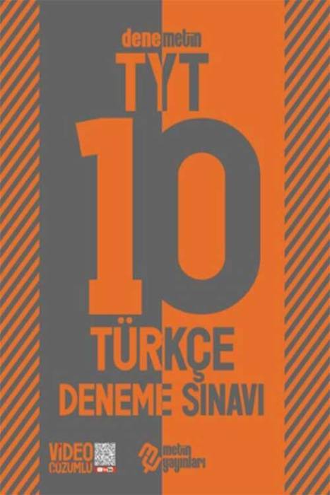 TYT Türkçe 10 Deneme Sınavı Metin Yayınları