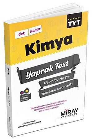 Miray TYT Kimya Yaprak Test Miray Yayınları