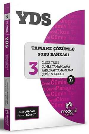 Modadil YDS Tamamı Çözümlü Soru Bankası Serisi 3. Kitap Modadil Yayınları