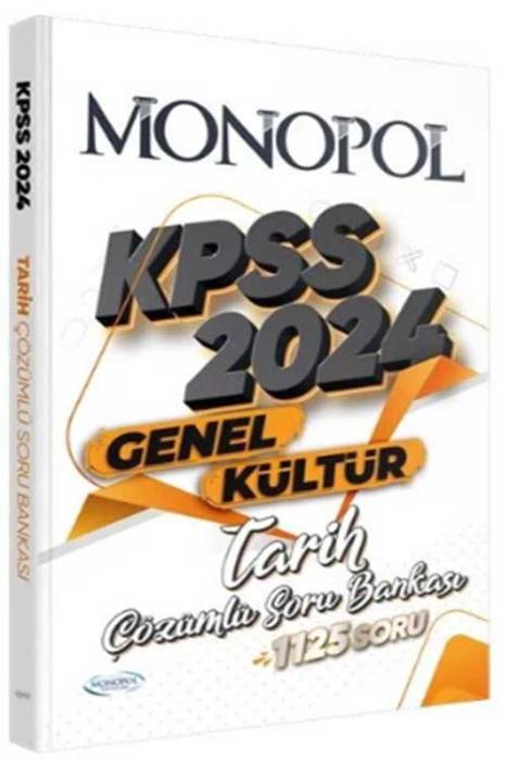 2024 KPSS Tarih Soru Bankası Çözümlü Monopol Yayınları