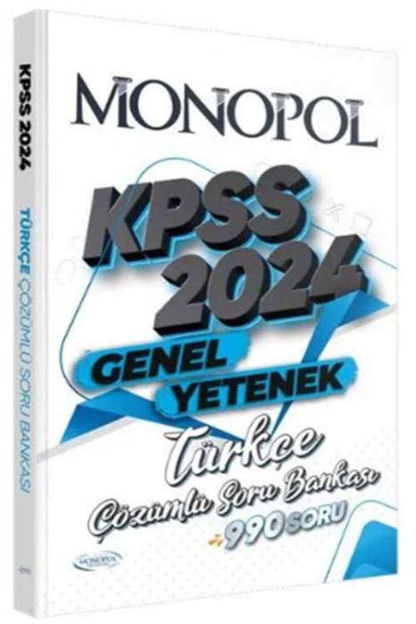 2024 KPSS Türkçe Soru Bankası Çözümlü Monopol Yayınları