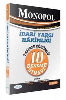 Monopol İdari Yargı Hakimliği Tamamı Çözümlü 10 Deneme Sınavı Monopol Yayınları - Thumbnail