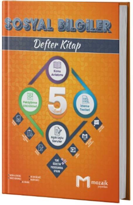 Mozaik Yayınları 5. Sınıf Sosyal Bilgiler Defter Kitap