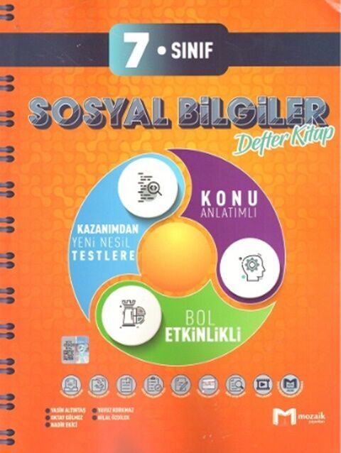 Mozaik Yayınları 7. Sınıf Sosyal Bilgiler Defter Kitap