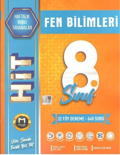  8. Sınıf Fen Bilimleri Hıt 32 Deneme Mozaik Yayınları