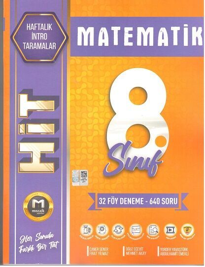  8. Sınıf Matematik Hit 32 lı Deneme Mozaik Yayınları