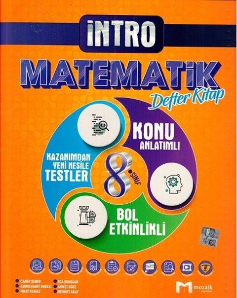 Mozaik 8. Sınıf Matematik Mozaik Defter Mozaik Yayınları 