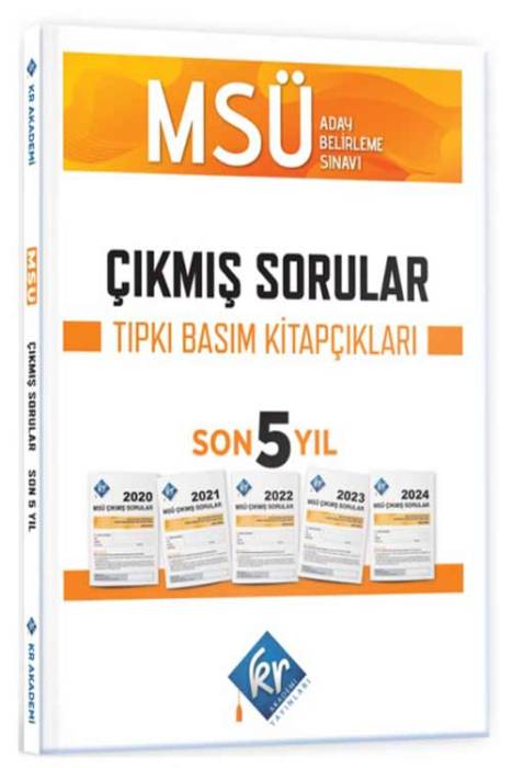 MSÜ Çıkmış Sorular Son 5 Yıl Tıpkı Basım Fasikülleri KR Akademi Yayınları