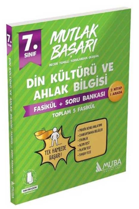 7. Sınıf Din Kültürü ve Ahlak Bilgisi Mutlak Başarı Fasikül+Soru Bankası Muba Yayınları