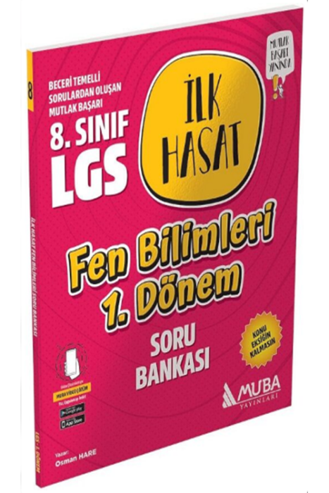 8. Sınıf LGS Fen Bilimleri 1. Dönem İlk Hasat Soru Bankası Muba Yayınları