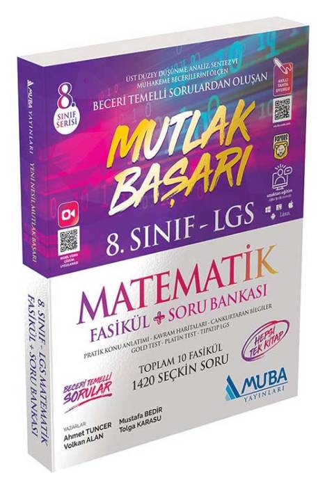 Muba 8. Sınıf LGS Matematik Mutlak Başarı Fasikül Konu Anlatımı ve Soru Bankası Muba Yayınları