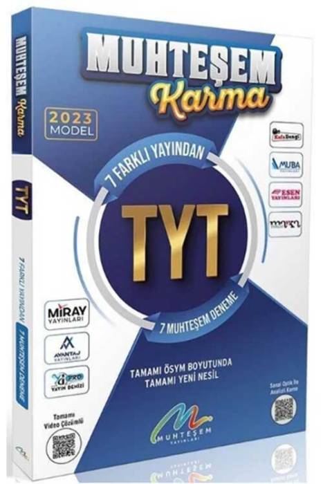 2023 YKS TYT 7 Farklı Yayın 7 Deneme Muhteşem Karma Yayınları