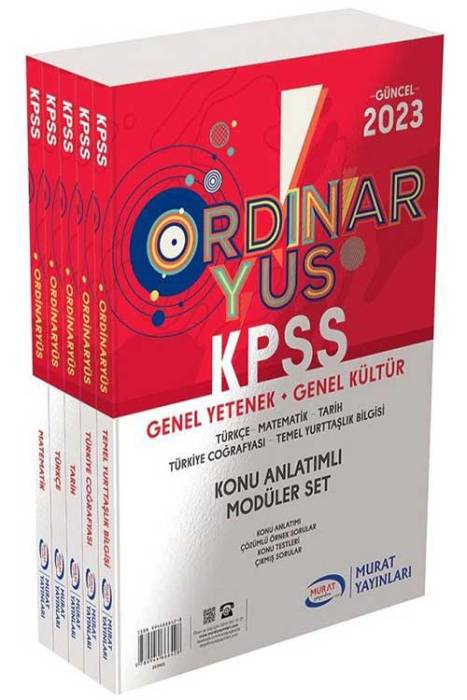 Murat 2023 KPSS ORDİNARYÜS Genel Yetenek Genel Kültür Konu Anlatımlı Modüler Set