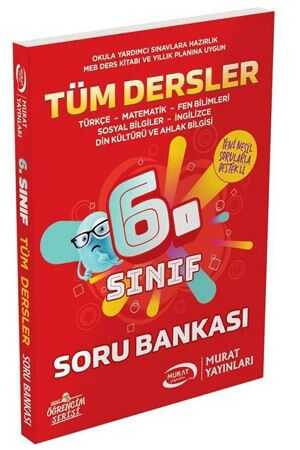 Murat 6. Sınıf Tüm Dersler Soru Bankası Murat Yayınları