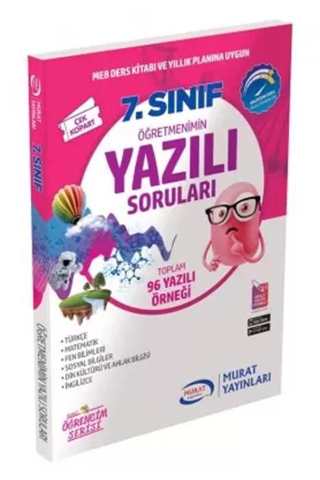 Murat 7. Sınıf Öğretmenimin Yazılı Soruları Murat Yayınları