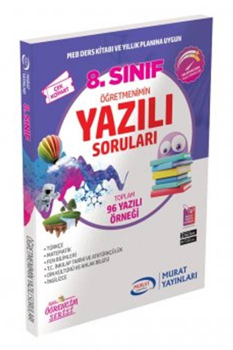 Murat 8. Sınıf Öğretmenimin Yazılı Soruları Murat Yayınları