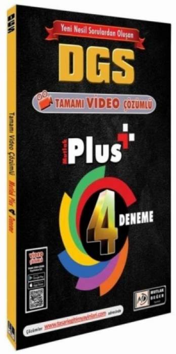 Mutlak Değer DGS Mutlak Plus 4 Deneme Video Çözümlü Mutlak Değer Yayınları