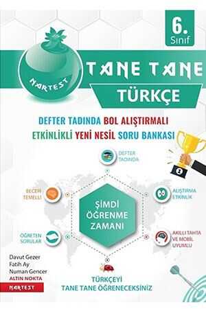 Nartest 6. Sınıf Türkçe Yeşil Defter Tadında Tane Tane Nartest Yayınları