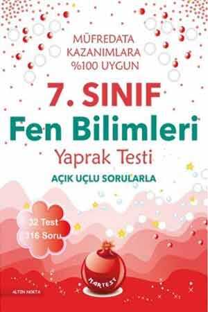 Nartest 7. Sınıf Fen Bilimleri Yaprak Testi Nartest Yayınları