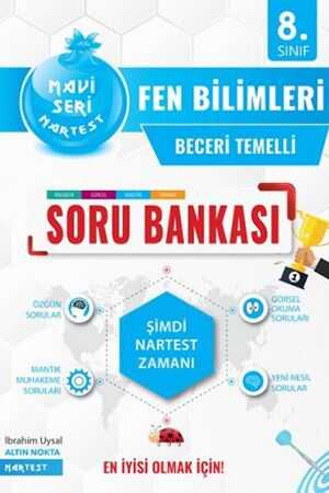 Nartest 8. Sınıf Fen Bilimleri Mavi Soru Bankası Nartest Yayınları