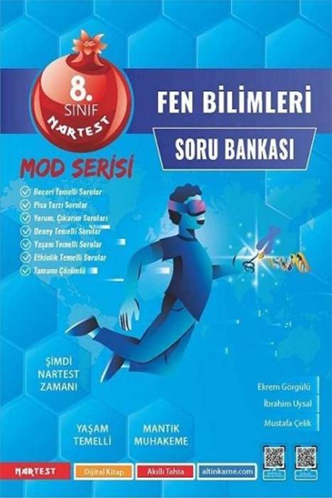 Nartest 8. Sınıf Fen Bilimleri Mod Serisi Soru Bankası Nartest Yayınları