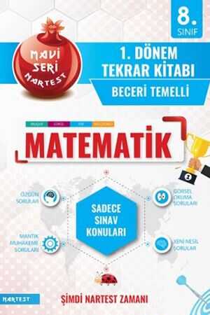 Nartest 8. Sınıf LGS 1. Dönem Matematik Tekrar Kitabı Nartest Yayınları