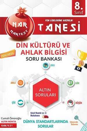 Nartest 8. Sınıf Nar Tanesi Din Kültürü Ve Ahlak Bilgisi Altın Sorular Nartest Yayınevi