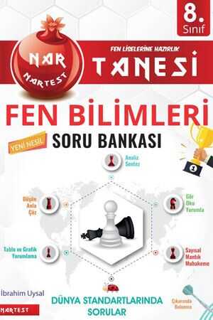 Nartest 8. Sınıf Nar Tanesi Fen Bilimleri Altın Sorular Nartest Yayınevi