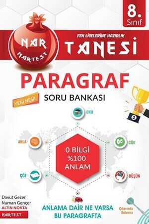 Nartest 8. Sınıf Paragraf Nar Tanesi Soru Bankası Nartest Yayınları