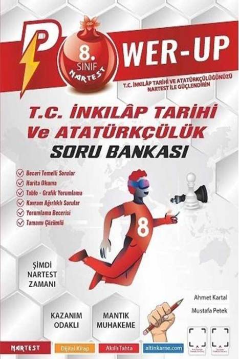 Nartest 8. Sınıf T.C İnkılap Tarihi ve Atatürkçülük Power-Up Soru Bankası Nartest Yayınları