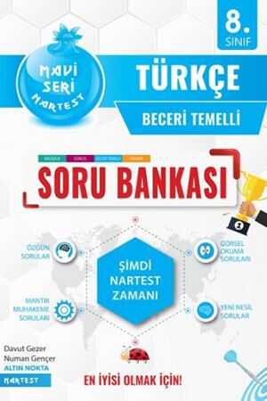 Nartest 8. Sınıf Türkçe Mavi Soru Bankası Nartest Yayınları 9786257865135