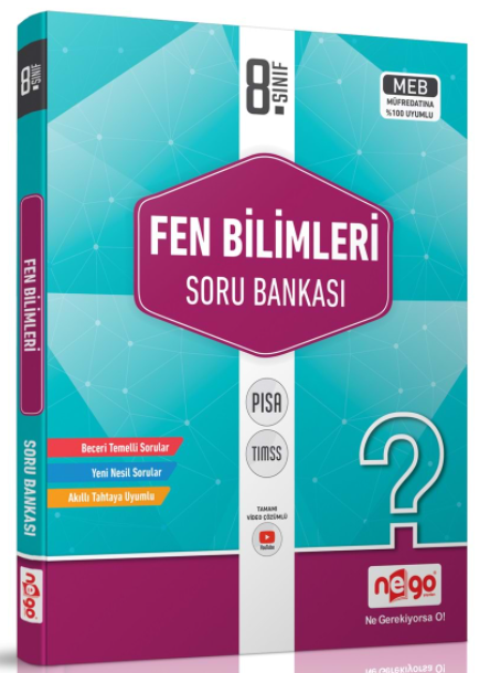 Nego 8. Sınıf Fen Bilimleri Soru Bankası Nego Yayınları