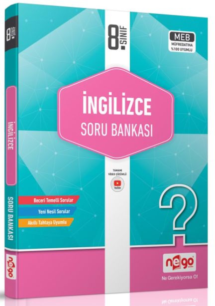 Nego 8. Sınıf İngilizce Soru Bankası Nego Yayınları