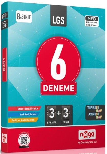 Nego LGS 8. Sınıf 6 Deneme Nego Yayınları