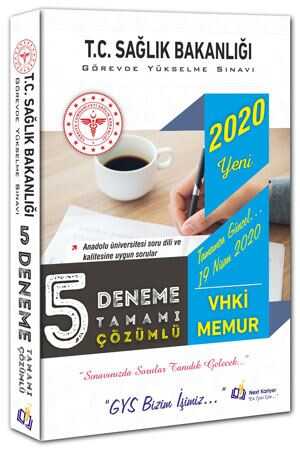 Next Kariyer 2020 GYS T.C Sağlık Bakanlığı Görevde Yükselme Sınavı VHKİ Memur 5 Tamamı Çözümlü Deneme Next Kariyer Yayınları