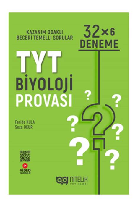 Nitelik TYT Biyoloji Provası 32x6 Deneme Nitelik Yayınları