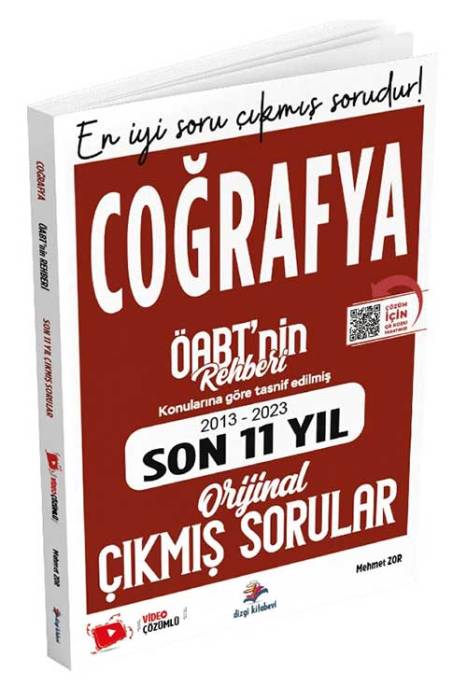 ÖABT Coğrafya Öğretmenliği Son 11 Yıl Çıkmış Sorular Video Çözümlü Dizgi Kitap Yayınevi