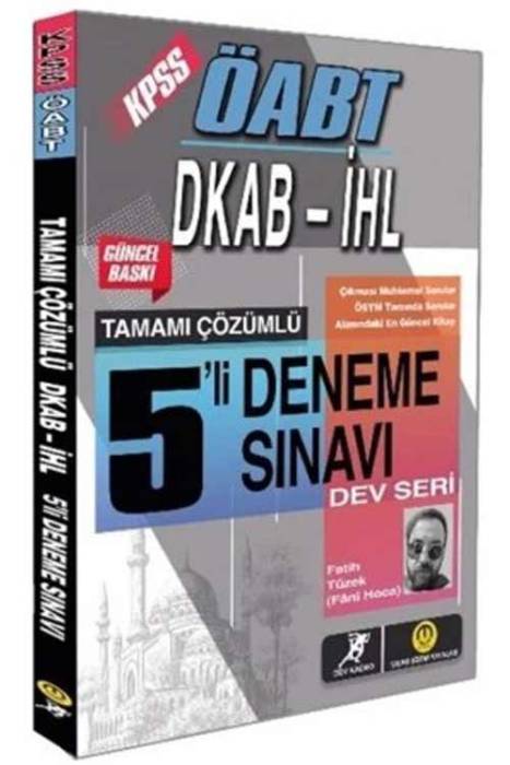 ÖABT Din Kültürü ve Ahlak Bilgisi 5 Deneme Çözümlü Tasarı Yayınları