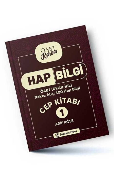 ÖABT (DKAB-İHL) Rehber Hap Bilgiler Cep Kitabı 1 Acegen Yayınları