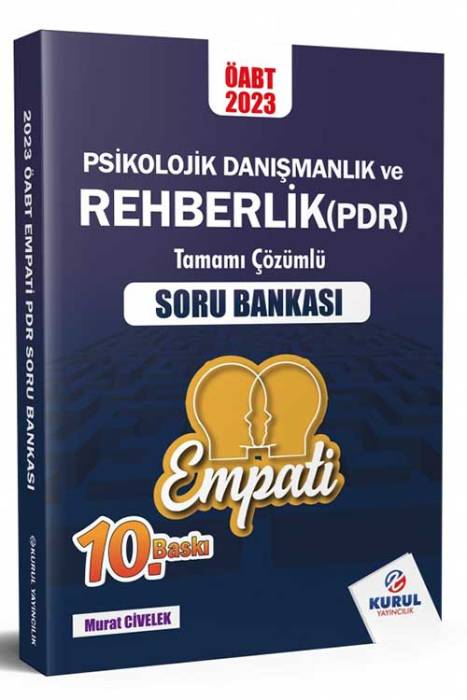 ÖABT Empati Psikolojik Danışmanlık ve Rehberlik (PDR) Çözümlü Soru Bankası Kurul Yayıncılık