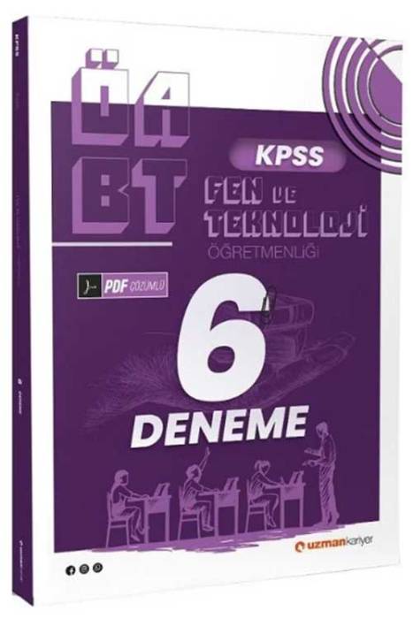 ÖABT Fen ve Teknoloji Öğretmenliği 6 Deneme PDF Çözümlü Uzman Kariyer Yayınları