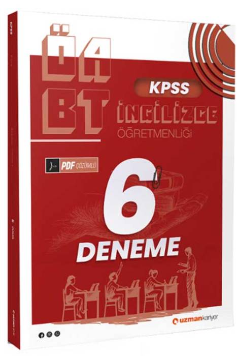 ÖABT İngilizce Öğretmenliği 6 Deneme PDF Çözümlü Uzman Kariyer Yayınları