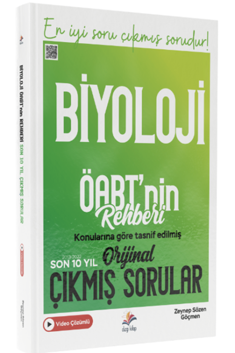 ÖABT nin Rehberi Biyoloji Öğretmenliği Son 10 Yıl Çıkmış Sorular Video Çözümlü Dizgi Kitap Yayınları