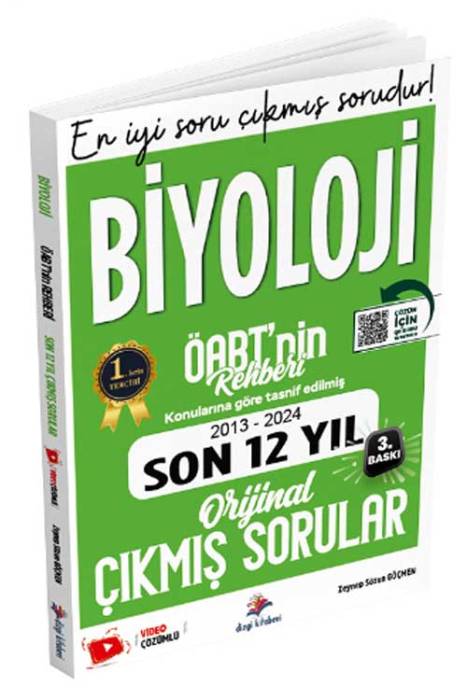 2025 ÖABT nin Rehberi Biyoloji Öğretmenliği Son 12 Yıl Çıkmış Sorular Çözümlü Dizgi Kitap Yayınları