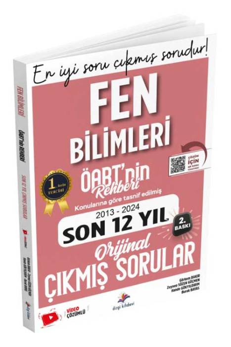 2025 ÖABT Fen Bilimleri ÖABT'nin Rehberi Konularına Göre Tasnif Edilmiş Son 12 Yıl Video Çözümlü Çıkmış Sorular Dizgi Kitap Yayınları