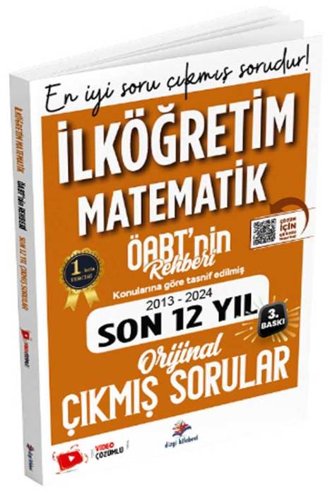 2025 ÖABT nin Rehberi İlköğretim Matematik Öğretmenliği Son 12 Yıl Çıkmış Sorular Çözümlü Dizgi Kitap Yayınları