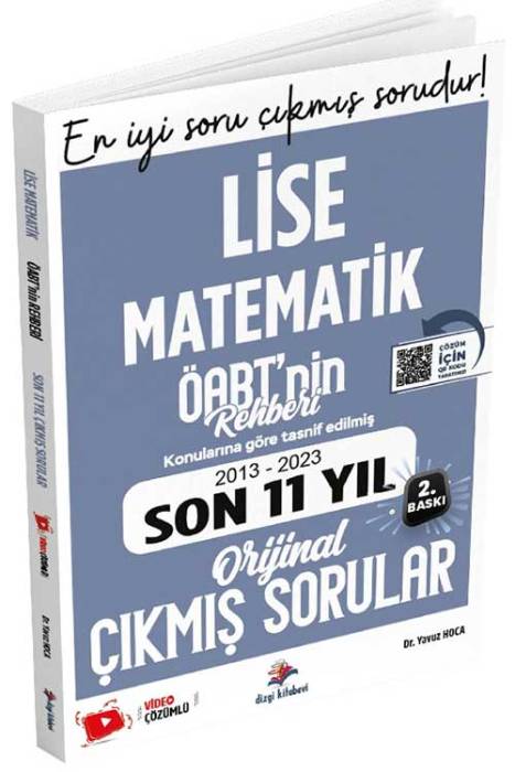 ÖABT nin Rehberi Lise Matematik Öğretmenliği Son 10 Yıl Çıkmış Sorular Video Çözümlü Dizgi Kitap Yayınları